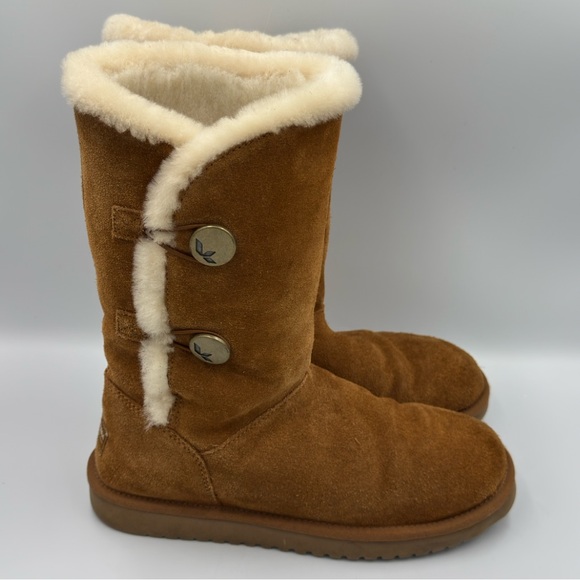 Koolaburra By UGG Kinslei Tall Chestnut Boots Woman’s Size 8 - Picture 2 of 14